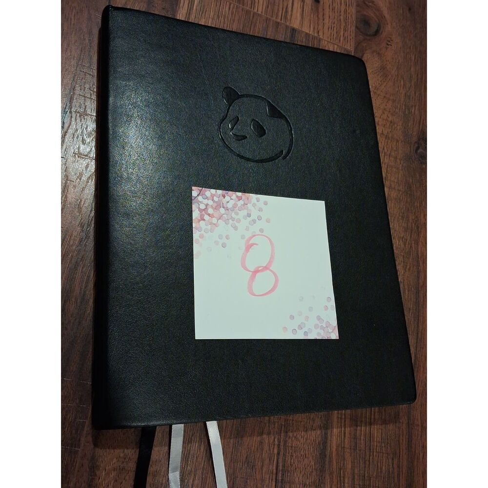 Unused Panda Planner Weekly in Black 8.5 x 11" Large Planner